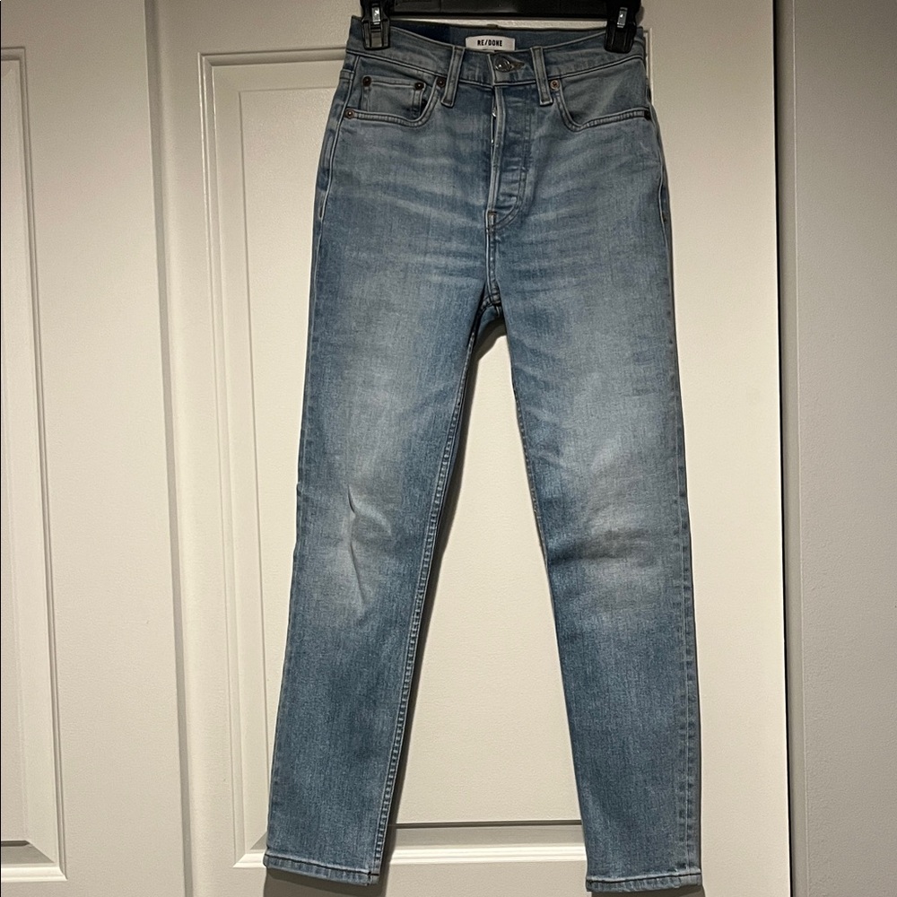 Re/Done. 90s high rise ankle crop jeans. Size 25. Like new